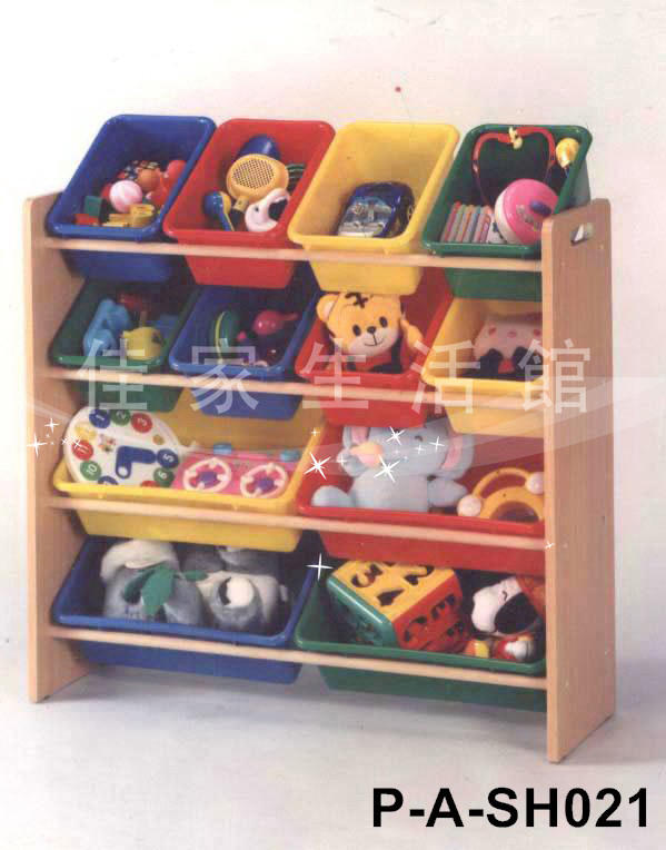 玩具收納架 四層玩具收納架《 佳家生活館 》孩子天堂 四層玩具收納架P-A-SH021附收納盒