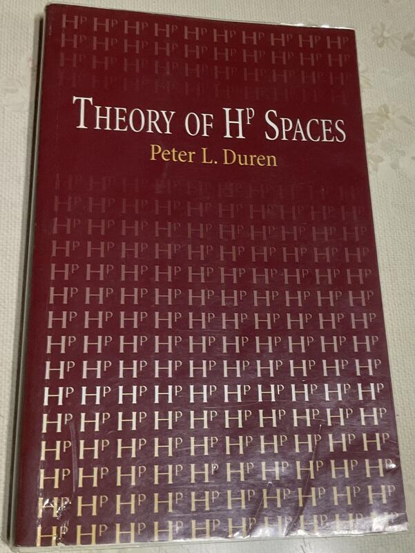 Theory of Hp Spaces (Duren) Dover