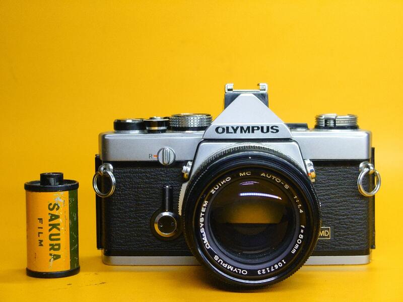 (已售出）Olympus om-1 n保固一個月（#1657877）底片 單眼 相機+50mm f1.4 人像