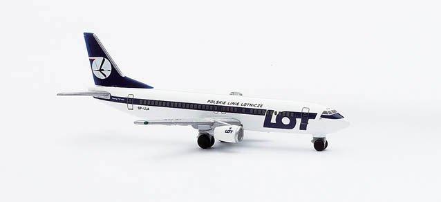 dday~ herpa 1:500 Lot Polish Airlines Boeing  B737-400 1:500