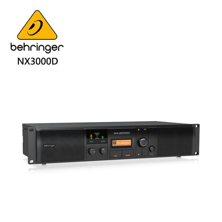 BEHRINGER NX3000D專業PA喇叭功率擴大機(超輕型3000瓦/D類技術/SmartSense揚聲器)