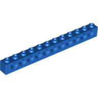 【樂高小角落】 Blue Technic Brick 1x12 藍色科技基本顆粒 389523 3895