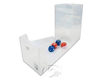 ☆快樂小屋☆ 塑質骰塔-透明 可收合 可作為卡牌收納盒 台中桌遊