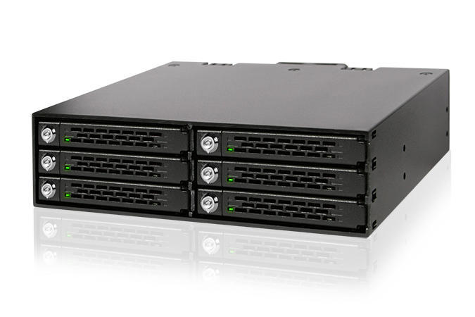 MB996SK-6SB 六顆式 2.5吋 SATA/SAS HDD/SSD 轉 5.25吋空間 硬碟背板模組