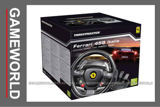 【無現貨】XBOX360 賽車方向盤 Thrustmaster Ferrari 458 合購賽車架有折扣【電玩國度】