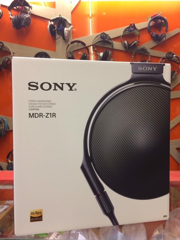 東京快遞耳機館 開封門市可以試聽 SONY  MDR-Z1R 旗艦耳罩式耳機 液晶振膜 人體工學羊皮耳墊 日本製