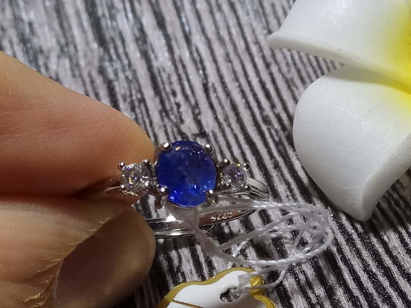 世界四大寶石天然藍寶石戒指女戒925銀鑲嵌活圍內徑可調Sapphire 剛玉最具保值增值潛力首選珠寶首飾飾品