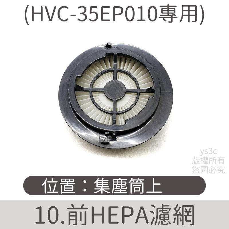 (零件)HEPA濾網 for HVC-35EP010 變壓器 充電器 電動地板吸頭