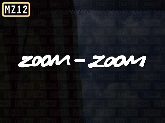 【貼BOX】馬自達ZOOM-ZOOM(MAZDA/PREMACY/Tribute)反光3M貼紙【編號MZ12】