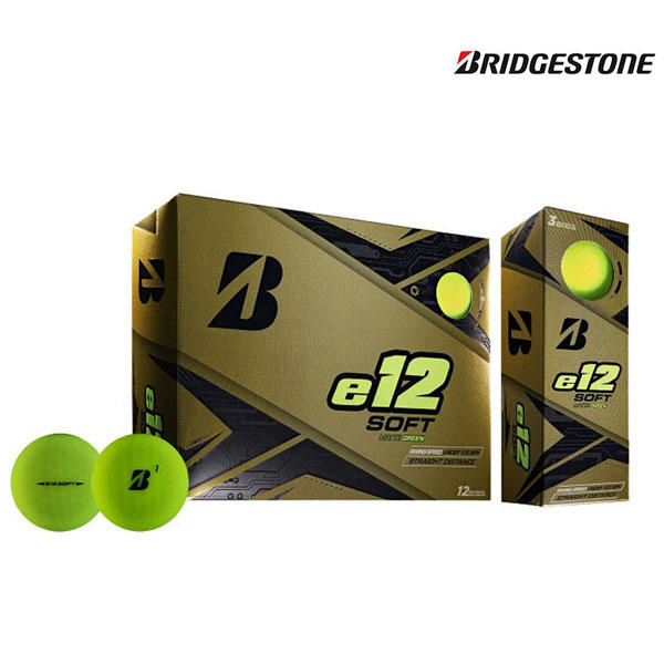 BRIDGESTONE普利司通高爾夫球E12系列三層球彩色日本進口 新款