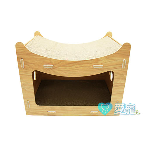 【DIY】組合式木板貓抓屋-大尺寸/材質加硬/加厚/貓窩/貓抓粄/木製/貓玩具