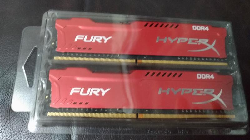 1對2支16g 8G*2 DDR4  超頻記憶體 紅色 HyperX Fury 8GB 金士頓