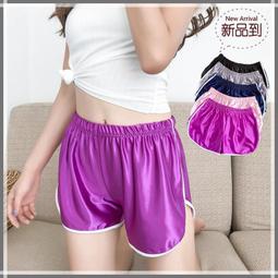 Ω衣枝獨袖Ω【241】夏季女裝鬆緊腰休閒褲學生百搭運動短褲真...