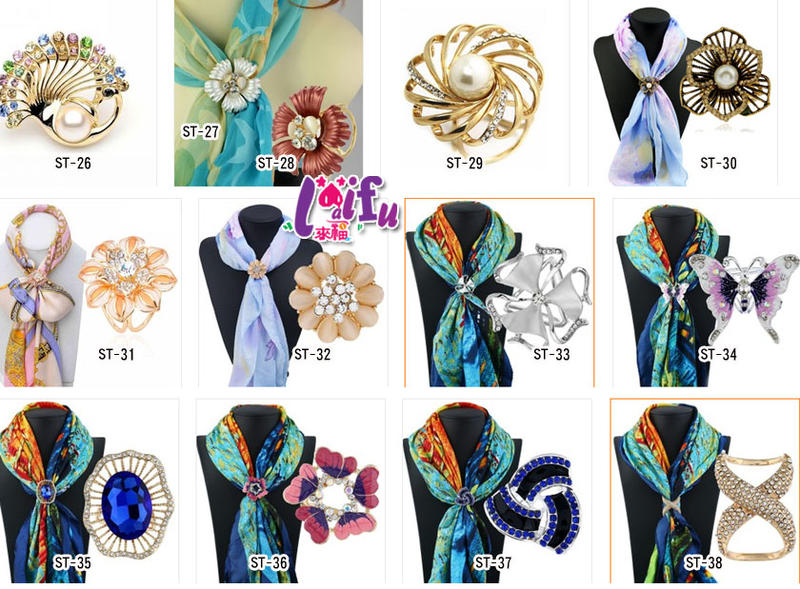 來福絲巾扣，k1218絲巾扣多款絲巾環領巾環扣，售價199元