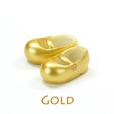 新奇玩具☆OB11 娃鞋 50週年紀念限定色 金色 娃娃鞋 Cu-poche 口袋人 適用 (鞋底含磁石) 