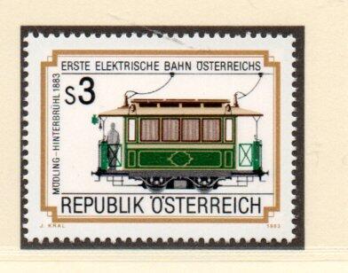 【流動郵幣世界】奧地利1983年奧地利第一條電氣化鐵路郵票