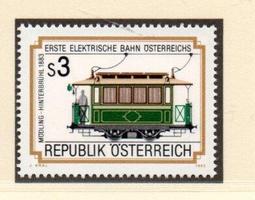 【流動郵幣世界】奧地利1983年奧地利第一條電氣化鐵路郵票