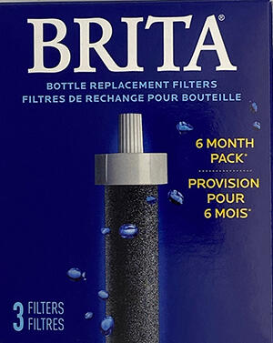 [現貨供應] Brita Bottle 水壺新款 濾芯 黑色活性碳濾心 隨身壺 隨手壺   2 入/盒
