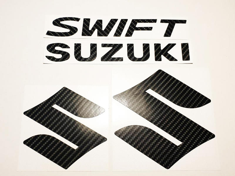 「SIREN」運動化類碳纖維紋車標貼紙全套(SWIFT SPORT1.4T 1.0T ZC33S 2018-2019)