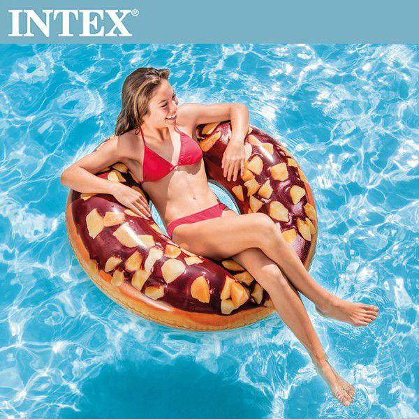 INTEX 56262 花生巧克力充氣游泳圈 浮圈 夏天玩水/游泳/戲水 溫泉都可以用