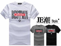 【JE潮】任2件免運 休閒BESTMIX撞色印花設計短袖T恤 3色 現+預 【JBT5454】