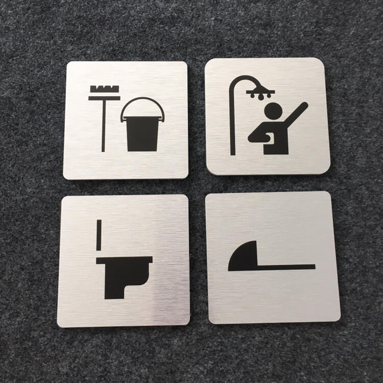 金屬款小尺寸廁所洗手間 小便斗標示牌 指示牌 歡迎牌 辦公室 馬桶 工具間 淋浴間 浴室