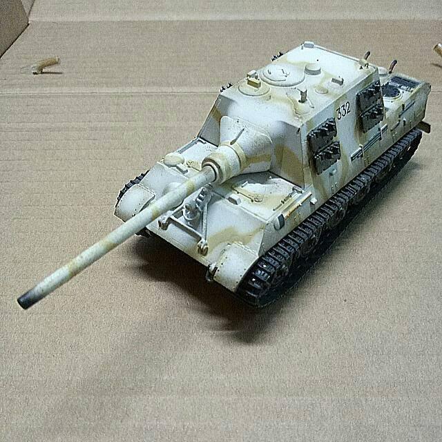 (全新成品)德國獵虎式驅逐戰車模型雪地塗裝 Jagdtiger 1:72 戰車世界 坦克世界 36107