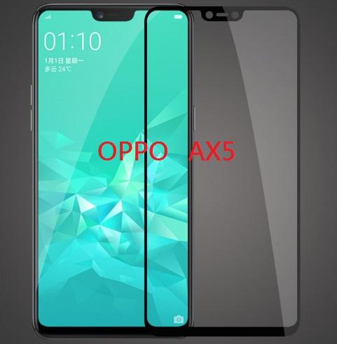 OPPO AX5 滿版 黑色 玻璃鋼化膜 9H 全膠 鋼化玻璃膜