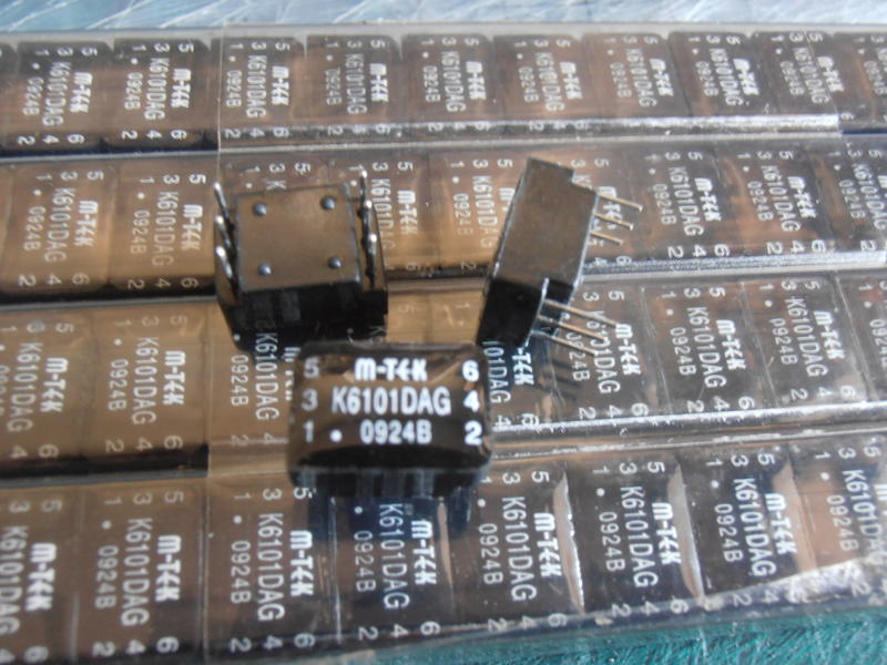 K6101DAG 5mH 1CT:1CT 1ohm 1500VAC 2Lines EMI 共模電感 無鉛