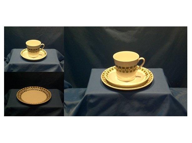 挪威_經典 50-90 年代_Figgjo_杯盤組, 餐盤, 燉鍋, 水壺及醬汁壺