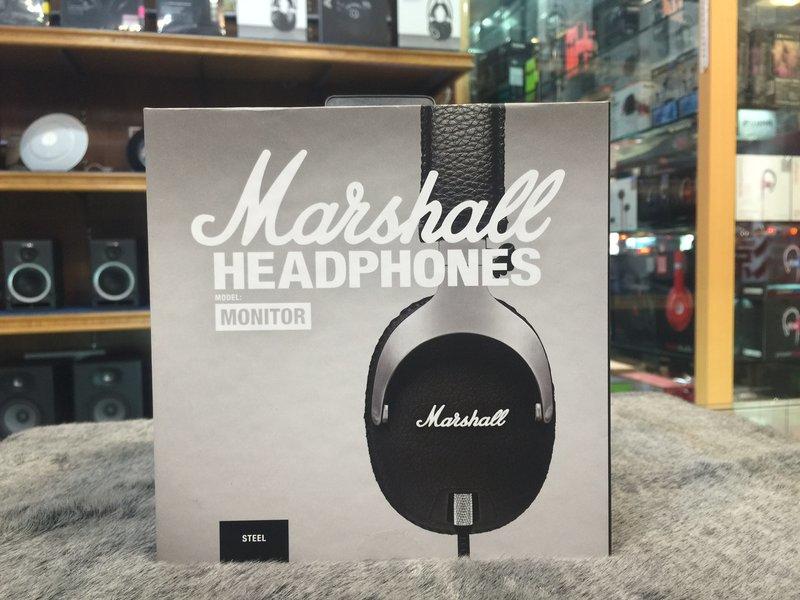 視聽影訊  特價一組 百滋公司貨保固1年 Marshall The Monitor DJ iPhone用 鑄鋼色監聽耳機