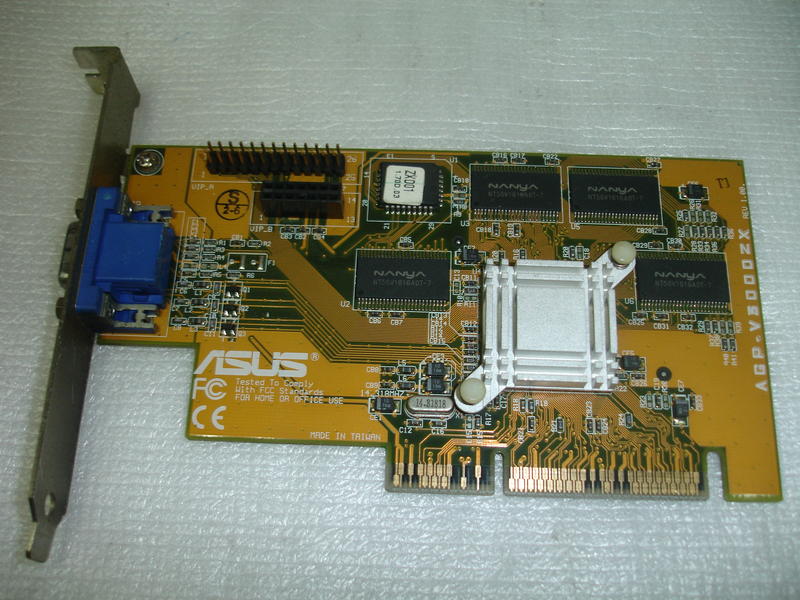 華碩 AGP-V3000ZX 8MB AGP 2x 顯示卡 (NVidia Riva 128/128ZX)