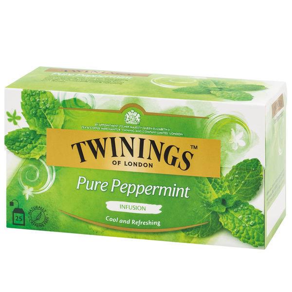 英國唐寧茶 TWININGS-沁心薄荷茶包 PURE PEPPERMINT 2g*25入/盒-【良鎂咖啡精品館】