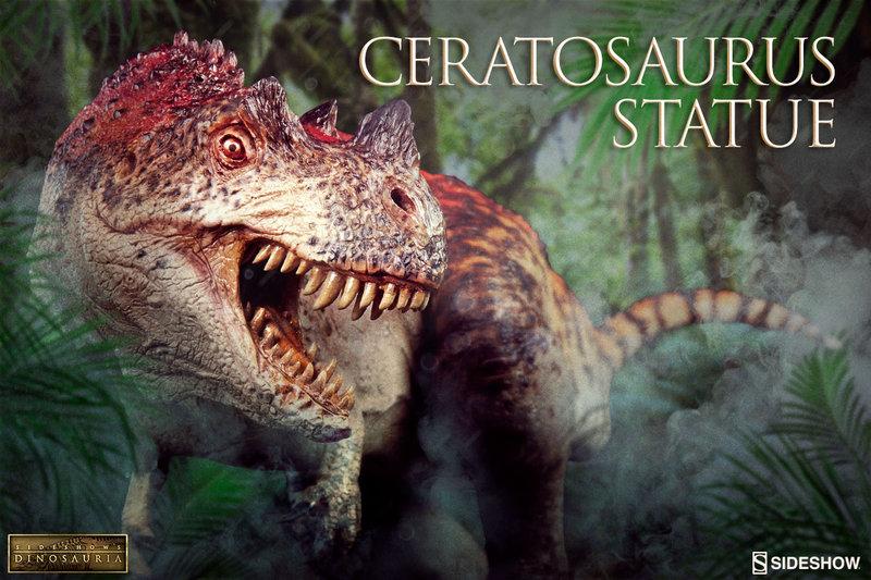 售完，請勿下標)Sideshow BenToy 恐龍Ceratosaurus 角鼻龍全身雕像SC