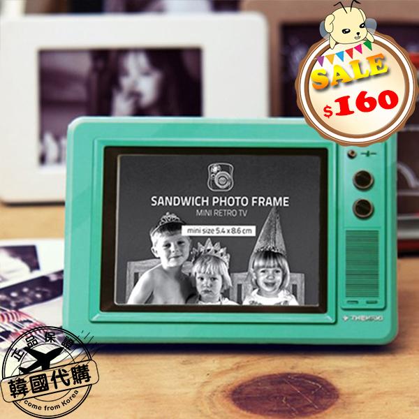 PinkBee☆【韓國代購】Thehaki Sandwich Photo Frame復古電視相框《977562》*現貨