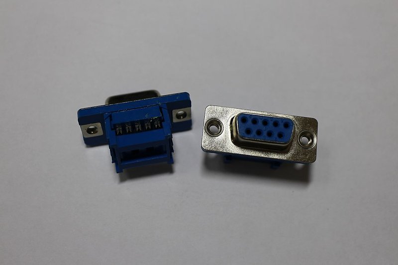 【廣維電子】DB9(D型插座)排線壓線式免焊-母座  (RS232) 【產品編號151120041】 