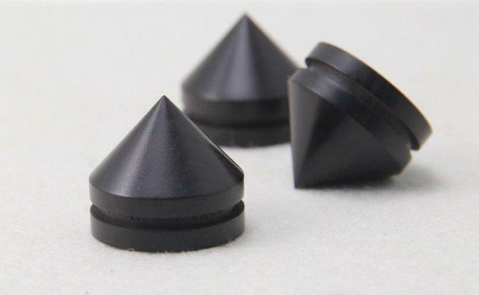 黑檀木角錐 33mm (中型) 音響喇叭專用角錐 腳墊 ,1組包含: 角錐1顆,腳墊1個,3M無痕超薄膠 角錐墊材 解析