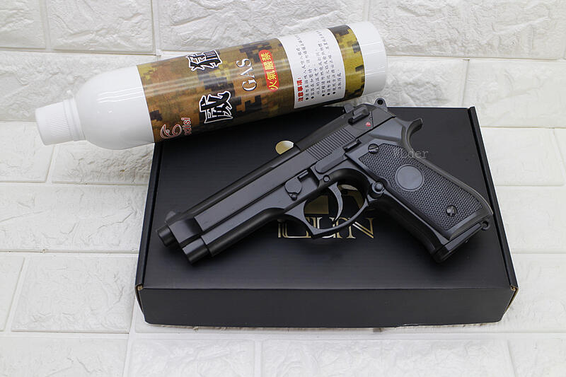 iGUN 貝瑞塔 M92 手槍 瓦斯槍 + 12KG瓦斯( BB槍GBB槍玩具槍M9 M9A1 90手槍夜市射擊生存遊戲