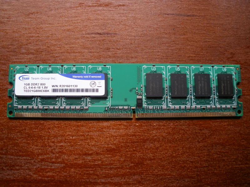 十詮 Team DDR2 800 1G 記憶體