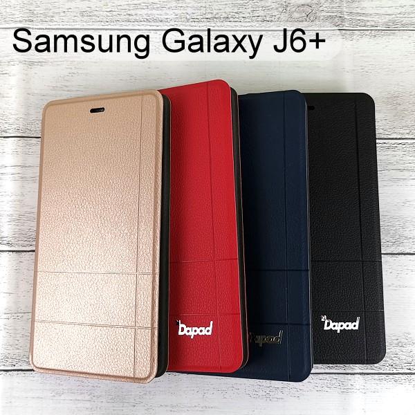 【Dapad】經典隱扣皮套 Samsung Galaxy J6+/J6 Plus (6吋)
