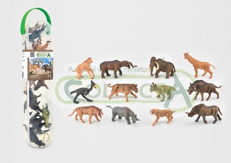 恐龍動物模型 CollectA a1100  迷你史前動物筒 小動物禮盒