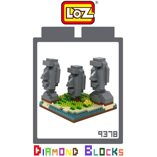 --庫米--LOZ 鑽石積木 9378 復活節島 建築系列 益智玩具 趣味 腦力激盪 迷你積木