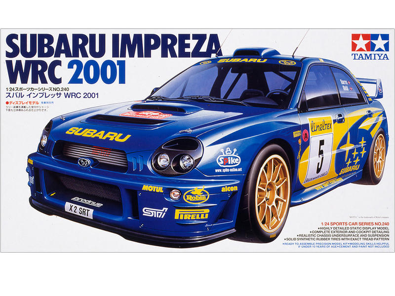 (大鳥叔叔模型) TAMIYA 田宮 24240 1/24 速霸陸 Subaru Impreza WRC 2001