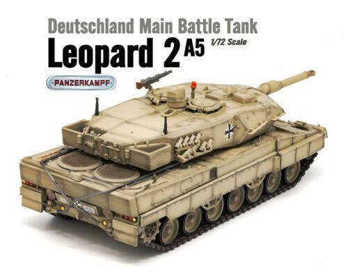 現貨Panzerkampf 三榮 1/72 德國豹2A5 坦克 沙漠迷彩合金模型