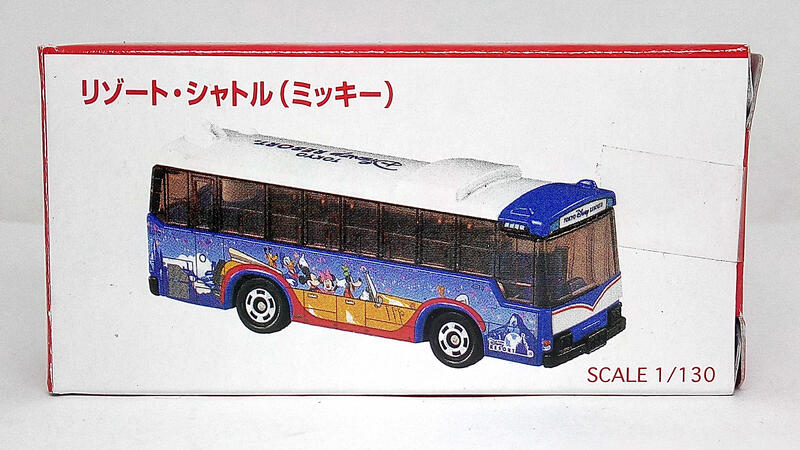TOMICA 中製 舊藍標 DISNEY 迪士尼 樂園 園區限定 京成電鐵 米奇 高飛 唐老鴨 園區巴士 接駁車 遊園巴
