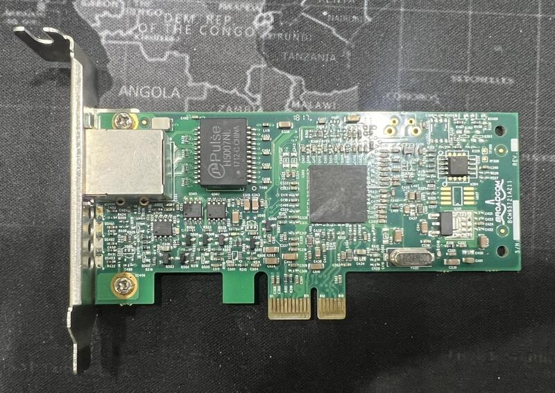 BROADCOM BCM95721A211 G021-04-2613 PCI-E 1000M Gigabit (短卡