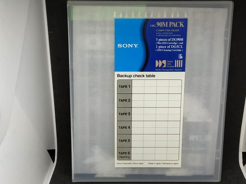 全新 日製 Sony DG90M DDS 磁帶 180分 DAT 錄音帶 6入組