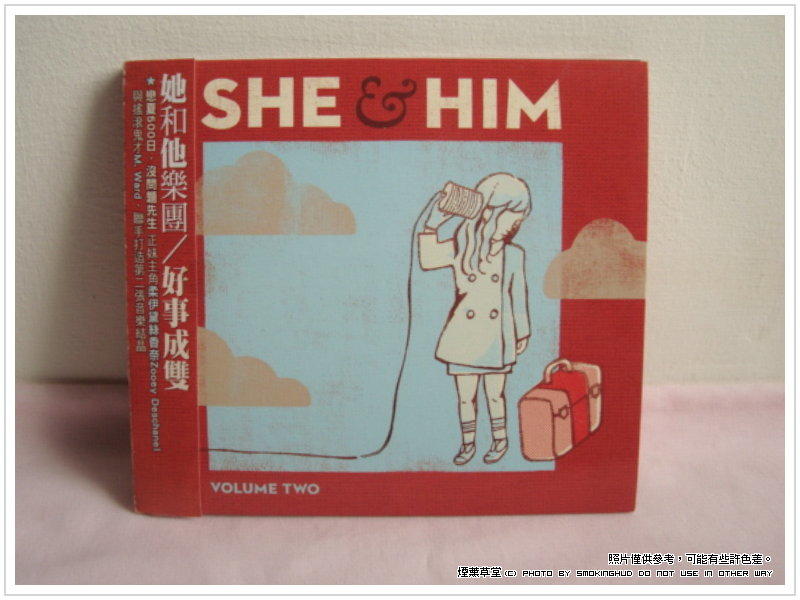 《煙薰草堂》二手CD 她和他樂團 好事成雙 SHE & HIM VOLUME TWO ~ 金牌大風 宣傳片