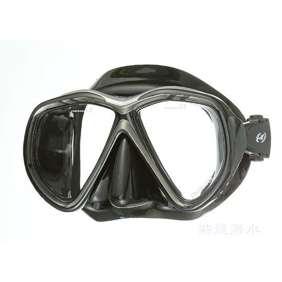 游龍潛水●PROBLUE MS-A248B Tiara 2 黑矽膠雙面鏡 /潛水雙面鏡