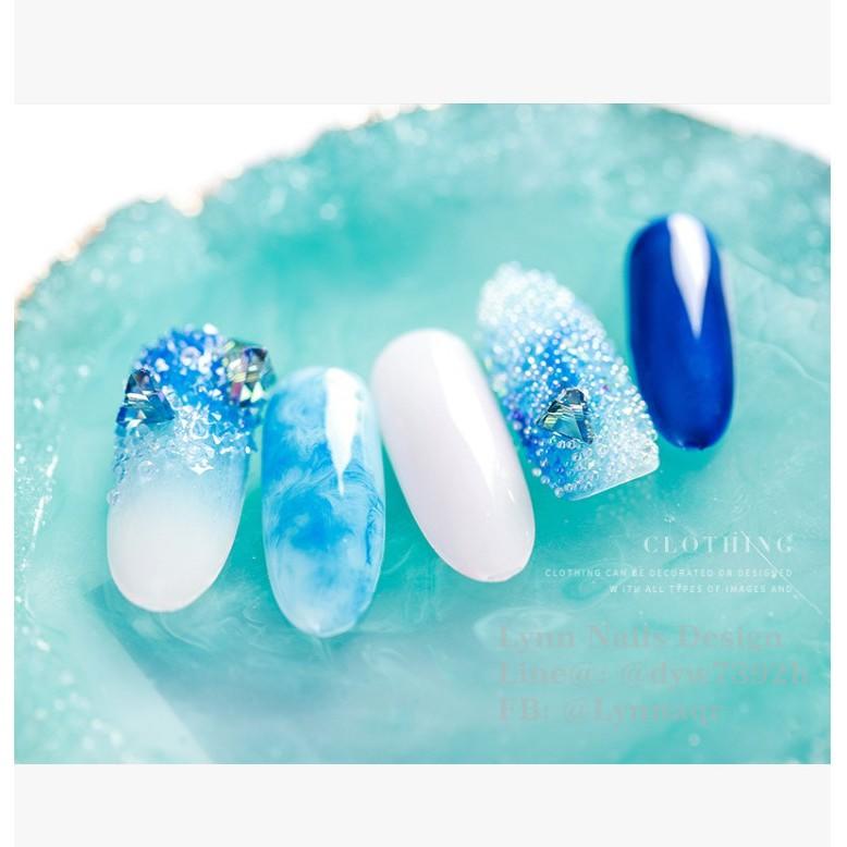 【Lynn Nails Design】美甲飾品美甲水晶鑽立體幻彩指甲飾品DIY材料裝飾配件指甲油膠 帶孔10粒裝
